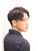 20代30代メンズパーマワイルドオシャレ感/ツーブロック