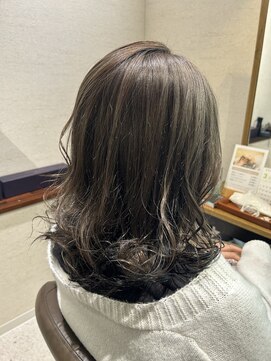 テラスヘア 新潟駅南(TERRACE hair) まろみのあるミルキーグレージュ～イルミナカラー～
