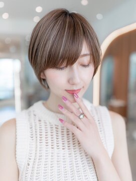 ケアリー 浦和美園(Carelly) 大人かわいい前髪セシルカットココアブラウンフリンジウェーブ