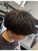 ニュアンスパーマで作るワンカールマッシュ