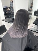 ホワイトシルバーグラデーションカラー