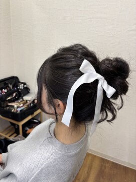 プライズ アイリス 池袋東口店(prize Iris) ヘアセット/ゆるふわお団子ヘア/お出かけヘアセット/池袋