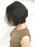 【marfe】大人ショート＿ショートボブ＿暗髪ショート