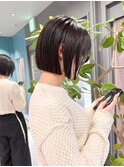 イメチェン/ホワイトブロンド/外ハネボブ/美髪/名駅a20