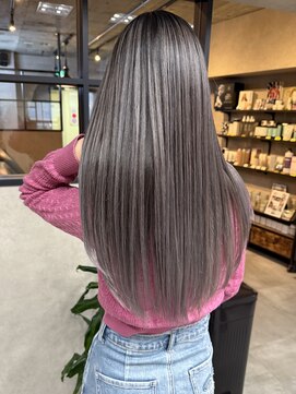 サニー 渋谷(SUNNY) バレイヤージュ、ハイライト、レイヤーカット、グレージュ