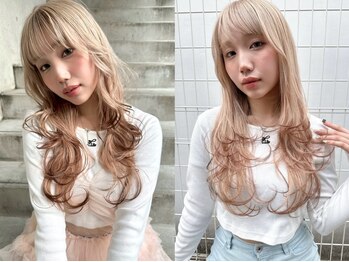 ラニヘアサロン(lani hair salon)の写真/ダメージレスケアブリーチ/トレンドと色落ちを計算したカラー技術で理想が叶う♪［天神大名/ブリーチ］