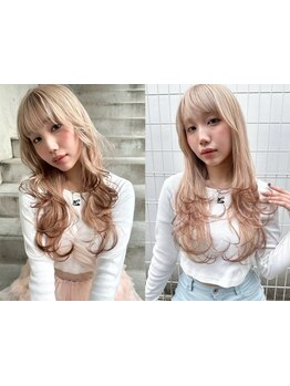 ダメージレスケアブリーチ/トレンドと色落ちを計算したカラー技術で理想が叶う♪［天神大名/ブリーチ］