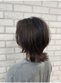 ミディアムウルフ×外ハネ