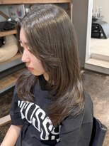 ミル(1001 mille)&nbsp;イルミナカラー/カラー/オリーブグレージュ/レイヤーカット