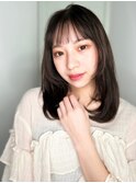 姫カットレイヤー黒髪小顔エアストレートp1上尾20代30代40代