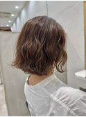 ★コテ巻き風★ボブパーマ★