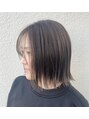 トリニティ(trinity)&nbsp;【ボブ×透明感カラー】軽やかに揺れる、透け感ボブスタイル