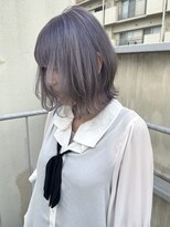 ジェスター(JESTER) 〈atsuno〉ぽわんボブにラベンダーシルバー