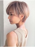 暗めカラーデジタルパーマシースルーバングモテ髪うるツヤ