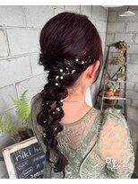 ニキ ヘアー ネイル 子安店(niki hair, nail)&nbsp;編み下ろしスタイル。