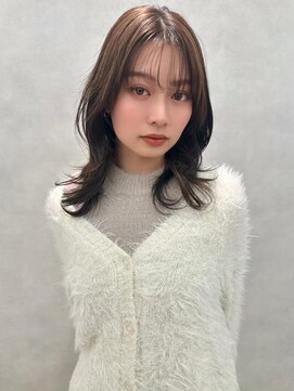 アッシュ 中野店(Ash) イメチェン/似合わせカット/フルバング/レッドブラウン/中野
