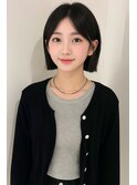 【韓国風】黒髪ボブ