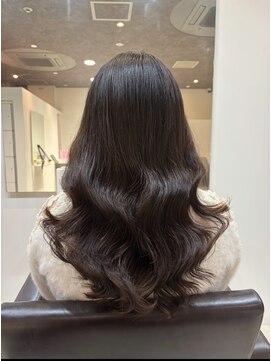 カリテス(XARITES) くびれレイヤー×コテ巻き風パーマ