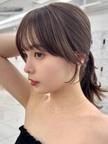 エジョン 三鷹店(Aejon)&nbsp;三鷹吉祥寺顔まわりカットハッシュカットネイビーヘーゼル