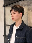 men's/メンズ/ダウンパーマ/黒染め/韓国/ブルーブラック/池袋