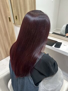 ベル サウス(BHEL south) 津市ロングレイヤーカットハッシュカット透明感カラー重めロング