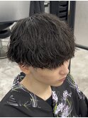 緩め波巻きパーマ