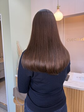 キュオンシア(CUEON. ciea) ロング×ブラウンカラー×艶髪