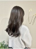 透明感グレージュ☆韓国くびれレイヤーロング