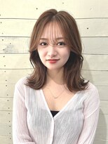ルノン フィージュ(LUNON fieju)&nbsp;黒髪クラゲヘアーオリーブグレー小顔ココアベージュ