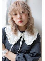 ソレイユトウキョウシブヤ(SOLEIL TOKYO shibuya) ハイトーンベージュ×レイヤで外国人風ドーリースタイル