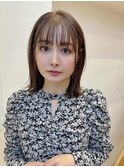 ぱっつん前髪切りっぱなし外ハネボブ