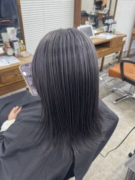 アジールヘア 北千住駅西口店(agir hair) 寒色系ラベンダーハイライトカラー 北千住
