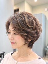 エオン(eon)&nbsp;ショートパーマ【eon】#トップにボリューム#ショート#50代