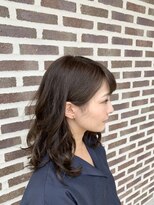 ヘア フィックス リュウ リゾート(hair fix RYU Resort) セミロング　プラチナグレイ