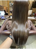ナチュラルブラウンアッシュ　艶光沢Xトリートメント
