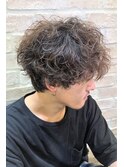 ツイストスパイラルパーマ×マッシュウルフ/韓国マッシュ