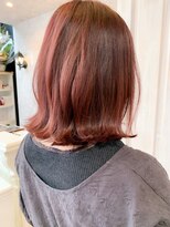 キャアリー(Caary)&nbsp;福山美容院イルミナカラー人気Caaryピンクカラー/コーラルピンク