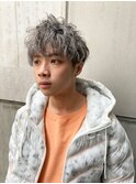 シルバーグレー マッシュ ツイスパ