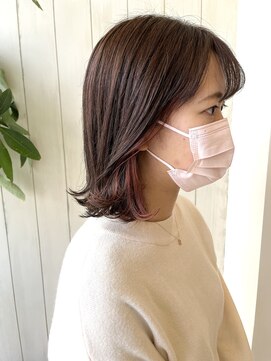 ボルデヘアー 亀有(Borde HAIR) インナーカラーピンク【Anna】ボルデ亀有美容室