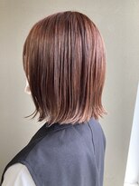 シャンプーボーイエイムス(SHAMPOO BOY aims)&nbsp;コーラルピンク×ボブ