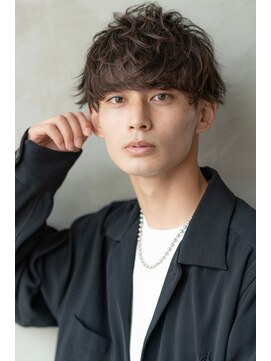 オースティン 登戸向ケ丘遊園(AUSTIN) ツイストパーマ七三オールバックマッシュウルフスリークショート