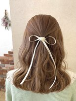 ラビス 浦和(Lovis)&nbsp;デザインカラー/レイヤーカット/ウェットヘア/夏のヘアアレンジ