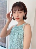 大人可愛い20代30代40代夏にスッキリ耳かけボブ