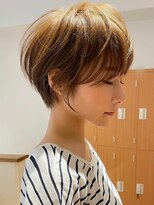 ビューエヒメ(VIEW EHIME)&nbsp;前髪大人かわいい美髪ホワイトグレージュネビージュショートボブ