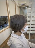 ショートグレージュカラー