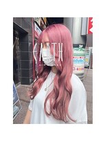 アース 豊橋店(HAIR&MAKE EARTH) ガーリーピンクカラー