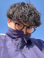 メンズ波巻きスパイラルパーマプードルパーママッシュ韓国ヘア