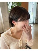 くびれショートボブ襟足スッキリ大人キレイ20代30代40代