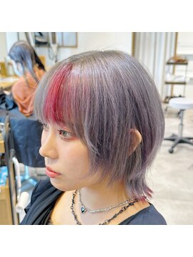 ブランニューロミエ 野田阪神店(Brand new lomie) ショートウルフ/デザインカラー