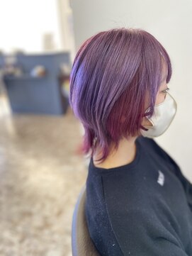 ウィズ ANNEX店(With) インナーカラー×ウルフカット